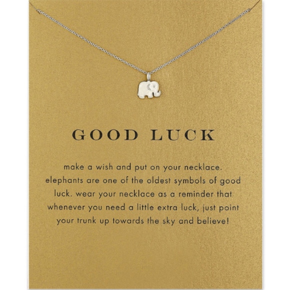 Elephant "Make A Wish" Good Luck Necklace - Picture 1 of 2